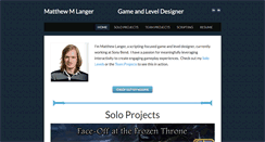 Desktop Screenshot of matthewmlanger.com